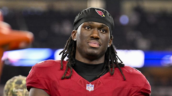 Nov 3, 2025; Arlington, Texas, USA; Arizona Cardinals wide receiver Marvin Harrison Jr. (18) walks off the field after the game between the Dallas Cowboys and the Arizona Cardinals at AT&T Stadium. Mandatory Credit: Jerome Miron-Imagn Images Nov 3, 2025; Arlington, Texas, USA; Arizona Cardinals wide receiver Marvin Harrison Jr. (18) walks off the field after the game between the Dallas Cowboys and the Arizona Cardinals at AT&T Stadium. Mandatory Credit: Jerome Miron-Imagn Images
