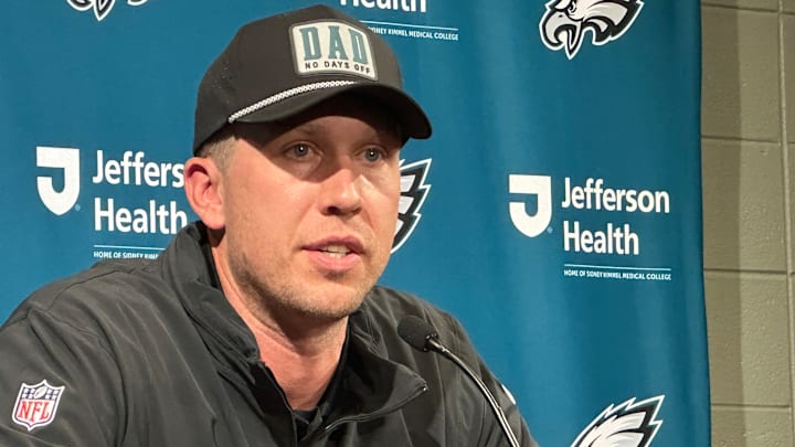 Nick Foles during his retirement press conference on Sept. 16. The Super Bowl-winning quarterback retired as an Eagle. Nick Foles during his retirement press conference on Sept. 16. The Super Bowl-winning quarterback retired as an Eagle.