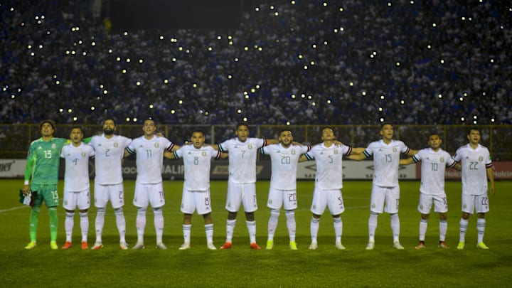 Jugadores de la selección mexicana.