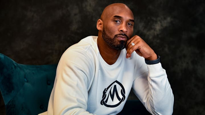 Kobe Bryant poses for a portrait inside of his office in Costa Mesa, California, on Jan. 17, 2020.