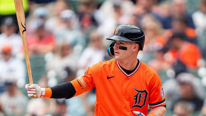 Tigers Kevin McGonigle (7) steps up to bat in the first inning of a game against the Rockies. Credit: Josh Boland-USA TODAY Network via Imagn Tigers Kevin McGonigle (7) steps up to bat in the first inning of a game against the Rockies. Credit: Josh Boland-USA TODAY Network via Imagn
