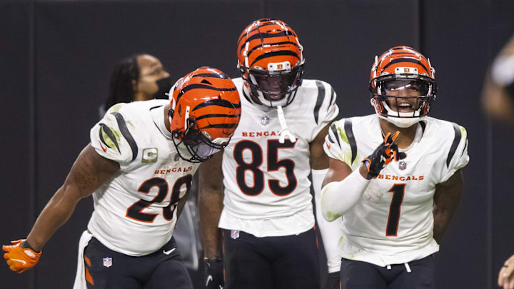 Cincinnati Bengals wide receiver Ja'Marr Chase (1).