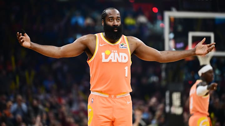 Cleveland Cavaliers guard James Harden.