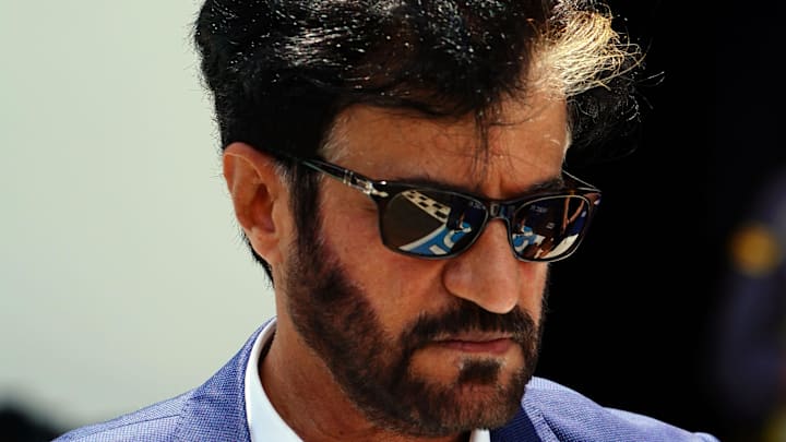 May 4, 2024; Miami Gardens, Florida, USA; FIA president Mohammed Ben Sulayem walks through the paddock after the F1 Sprint Race at Miami International Autodrome. Mandatory Credit: John David Mercer-Imagn Images May 4, 2024; Miami Gardens, Florida, USA; FIA president Mohammed Ben Sulayem walks through the paddock after the F1 Sprint Race at Miami International Autodrome. Mandatory Credit: John David Mercer-Imagn Images