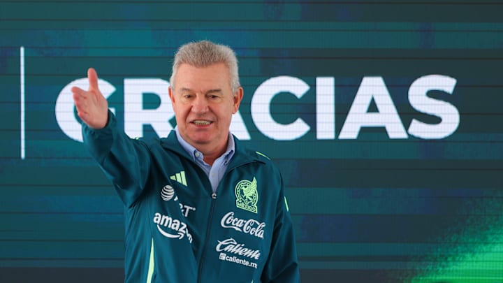 Mexico National Team Coach Javier Aguirre Attends A Press Conference
