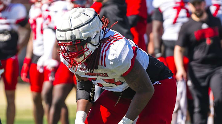 Louisville offensive lineman Lance Robinson Louisville offensive lineman Lance Robinson