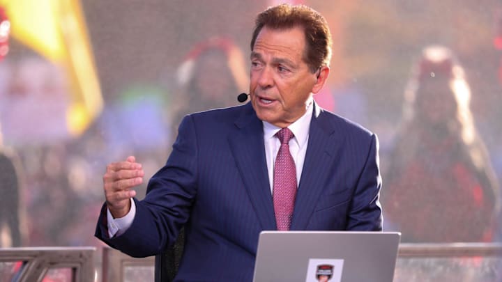 Former Alabama head coach Nick Saban named this year's best win in college football.