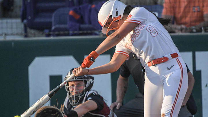 Clemson sophomore Grace Hiller (8) 