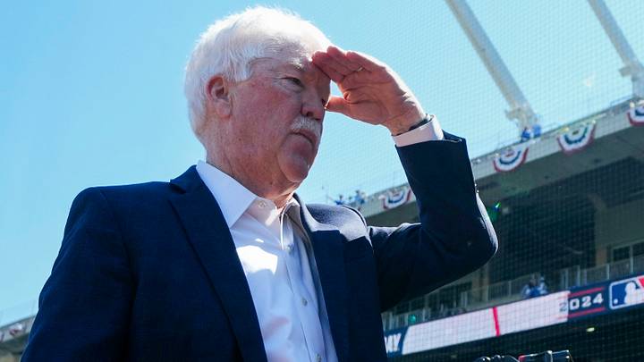 Mar 28, 2024; Kansas City, Missouri, USA; Kansas City Royals owner John Sherman prior to a game against the Minnesota Twins at Kauffman Stadium. Mandatory Credit: Jay Biggerstaff-USA TODAY Sports