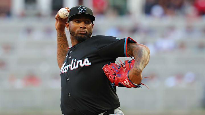 Miami Marlins pitcher Sixto Sánchez
