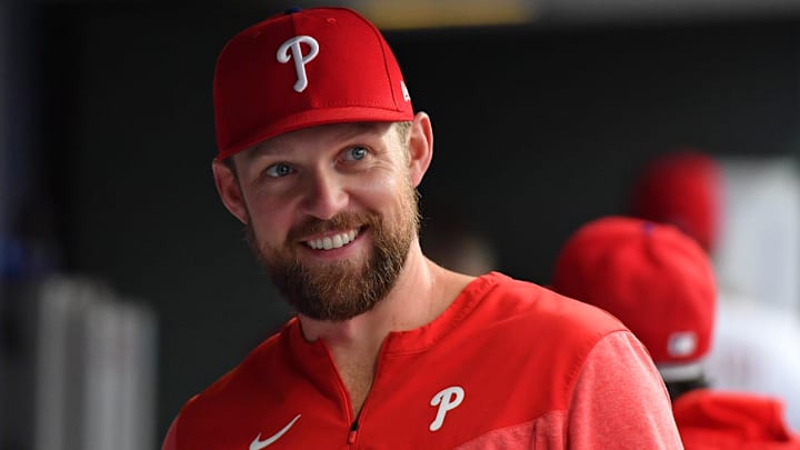 Rhys Hoskins had a great injury update to share during a Zoom call with reporters on Monday, Jan. 29. 