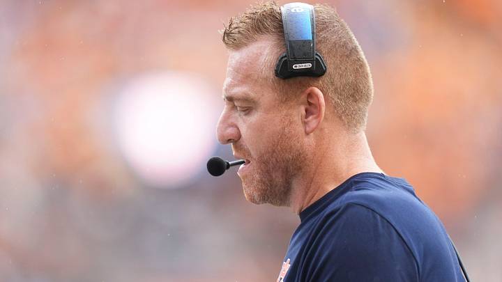 Auburn football coach Alex Golesh during the college football game against Tennessee and Auburn on Oct. 3, 2026, in Knoxville, Tennessee.