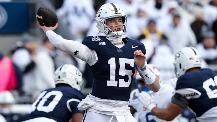 Penn State Nittany Lions quarterback Drew Allar (15)
