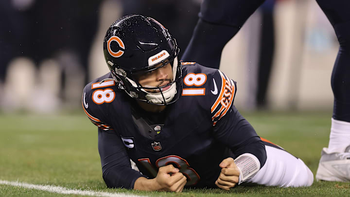 Despite getting knocked down repeatedly this year, Caleb Williams has remained healthy, and the Bears plan for him to start again in Week 18.