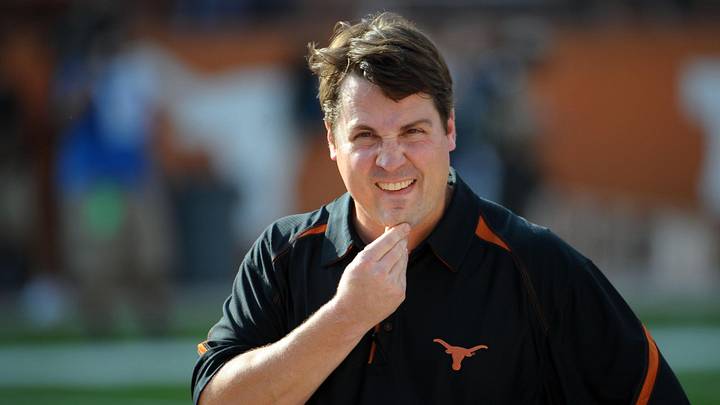 Texas Longhorns defensive coordinator Will Muschamp prior to a game against the Wyoming Cowboys Texas Longhorns defensive coordinator Will Muschamp prior to a game against the Wyoming Cowboys