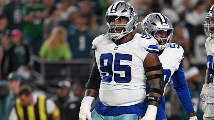 Dallas Cowboys defensive tackle Kenny Clark against the Philadelphia Eagles at Lincoln Financial Field. Dallas Cowboys defensive tackle Kenny Clark against the Philadelphia Eagles at Lincoln Financial Field.