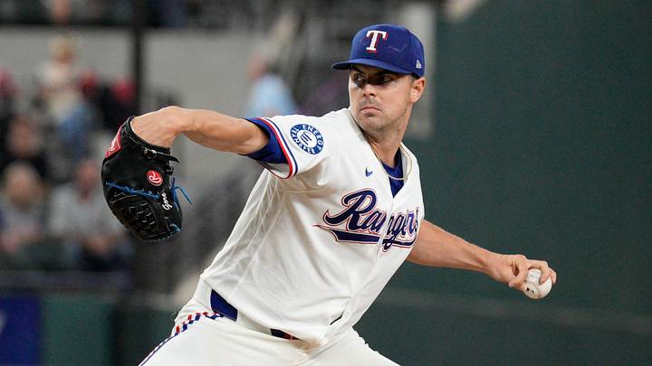 Texas Rangers pitcher MacKenzie Gore. Texas Rangers pitcher MacKenzie Gore.