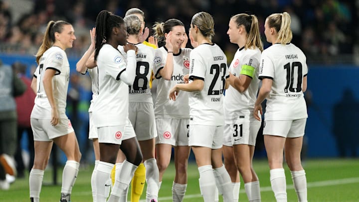 Die Frauenmannschaft von Eintracht Frankfurt. Die Frauenmannschaft von Eintracht Frankfurt.