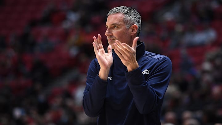 New Mexico men's basketball head coach Eric Olen. New Mexico men's basketball head coach Eric Olen.