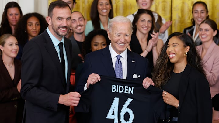 President Biden Welcomes Champion Gotham F.C. Team To The White House