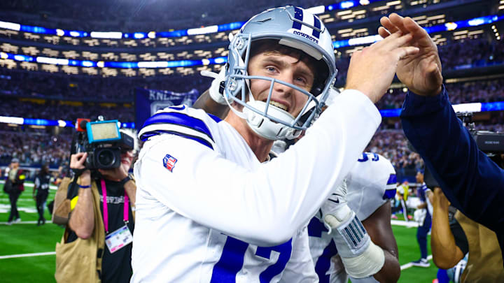 Dallas Cowboys place kicker Brandon Aubrey.