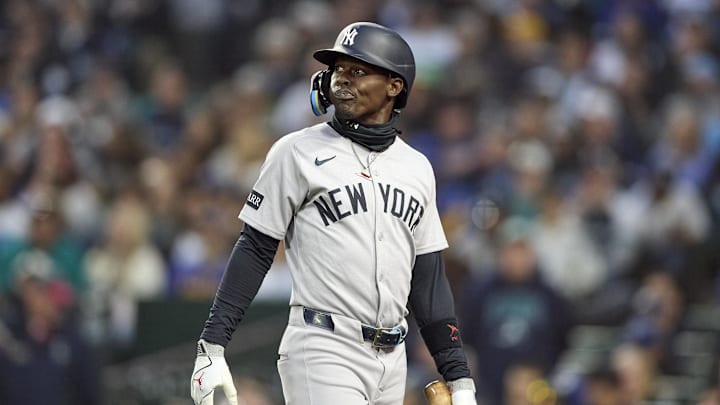 New York Yankees second baseman Jazz Chisholm Jr. is a great prop target on April 7. 