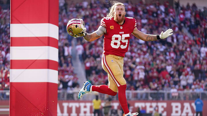 San Francisco 49ers tight end George Kittle on Dec 8, 2024.