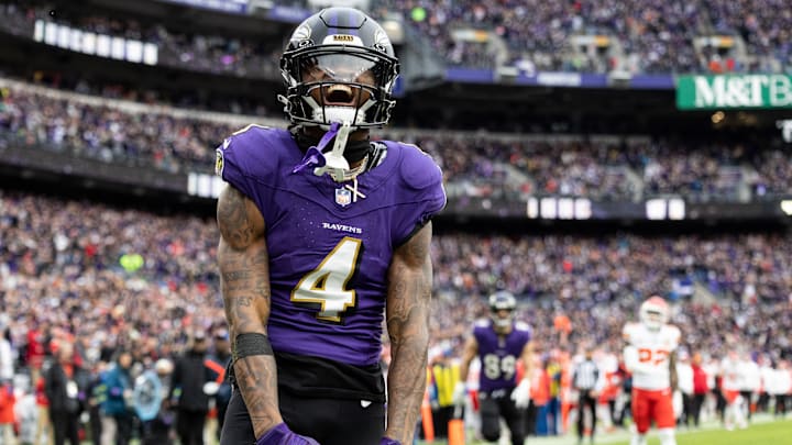 Baltimore Ravens wide receiver Zay Flowers
