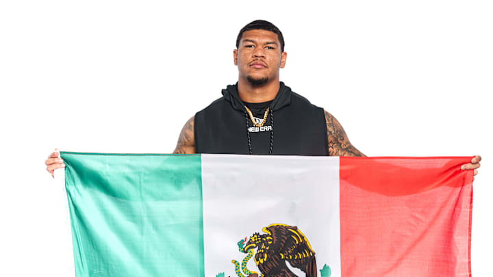 Elijah Arroyo of the NFL Scouting Combine