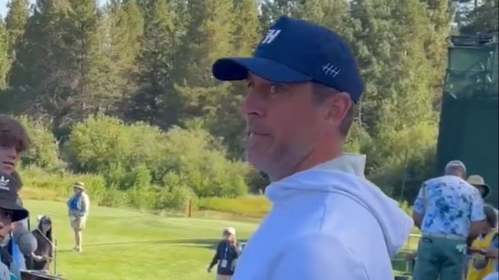 Aaron Rodgers calls out a suspected ‘autograph hound’ at the American Century Celebrity Golf Championships. Aaron Rodgers calls out a suspected ‘autograph hound’ at the American Century Celebrity Golf Championships.