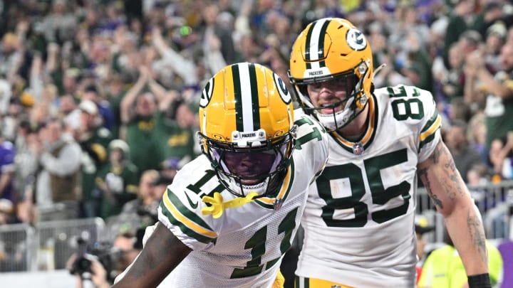 Jayden Reed (11) and Tucker Kraft are two of the Green Bay Packers' many young standouts.