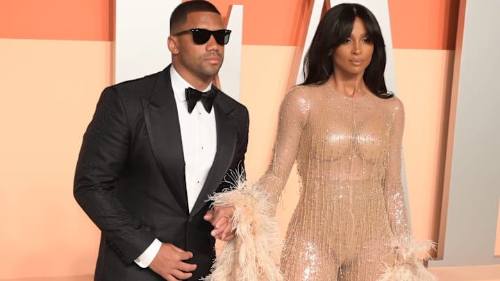 Ciara & Russell Wilson at the Vanity Fair Oscar Party.