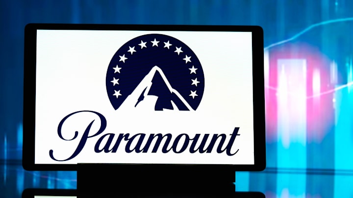 In this photo illustration, a Paramount Pictures Corporation...