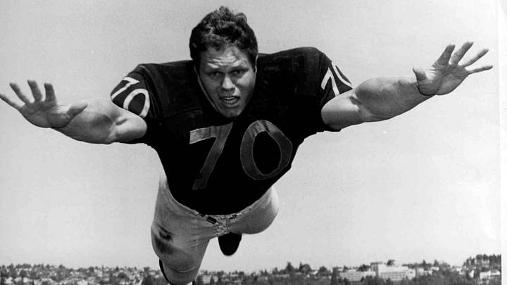 Rick Sharp was a 3-year starting tackle for the UW, playing both offense and defense. Rick Sharp was a 3-year starting tackle for the UW, playing both offense and defense.