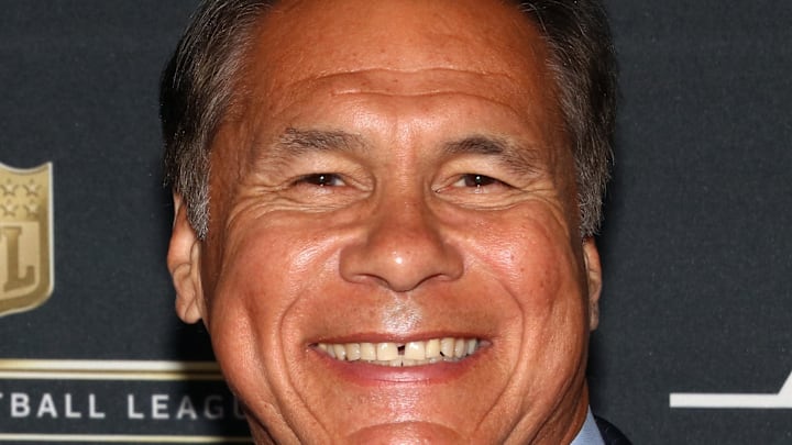 Feb 6, 2016; San Francisco, CA, USA; Former NFL player Jim Plunkett on the red carpet prior to the NFL Honors award ceremony at Bill Graham Civic Auditorium. Mandatory Credit: Mark J. Rebilas-Imagn Images