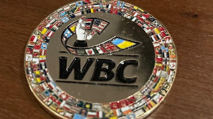 A commemorative coin from the World Boxing Council