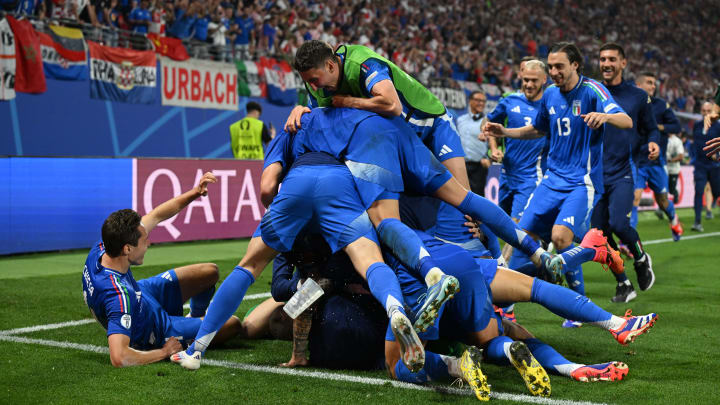 Jubel bei den Italienern Jubel bei den Italienern