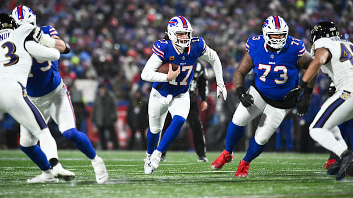 Josh Allen and the Bills took an early 14-7 lead against the Ravens in the divisional round of the playoffs.