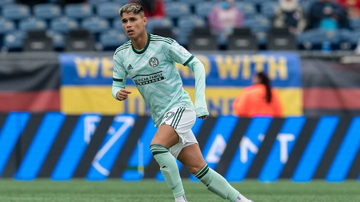 Luiz Araujo in a match against the Revs.