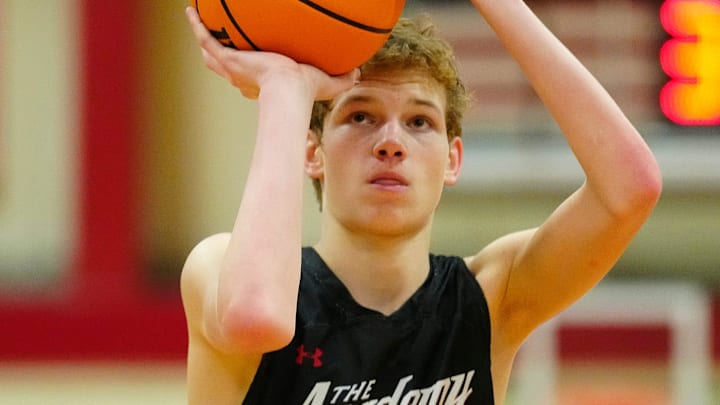 Scottsdale Christian guard Jacob Webber (3) shoots a free throw.