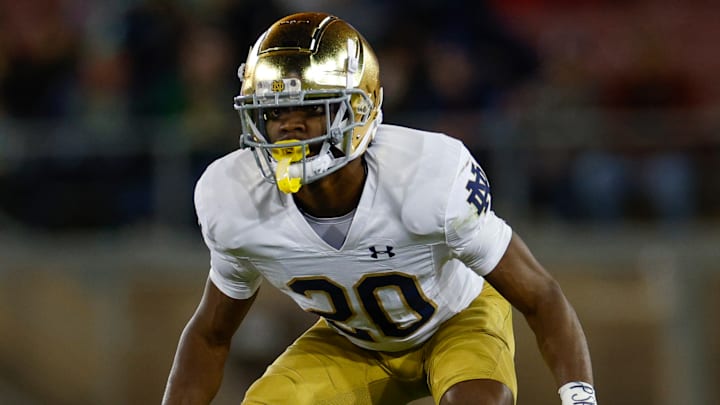 Notre Dame cornerback Benjamin Morrison