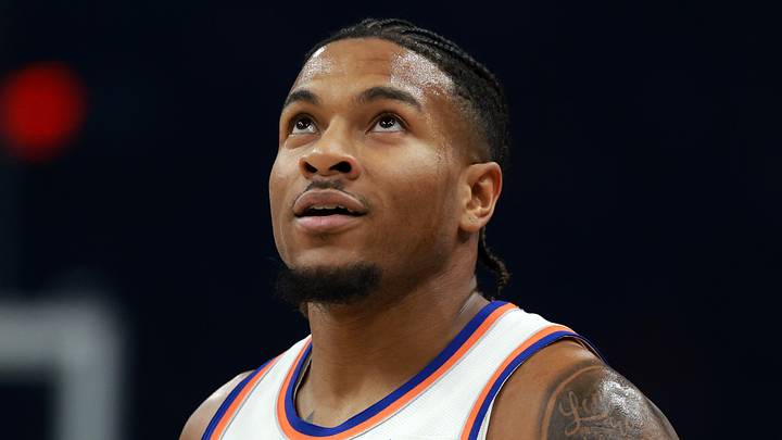 Jan 9, 2026; Phoenix, Arizona, USA; New York Knicks guard Miles McBride (2) against the Phoenix Suns at Mortgage Matchup Center. Mandatory Credit: Mark J. Rebilas-Imagn Images Jan 9, 2026; Phoenix, Arizona, USA; New York Knicks guard Miles McBride (2) against the Phoenix Suns at Mortgage Matchup Center. Mandatory Credit: Mark J. Rebilas-Imagn Images