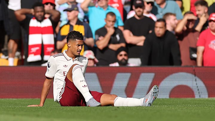 William Saliba withdrew from the France due to the injury he picked up at Anfield.