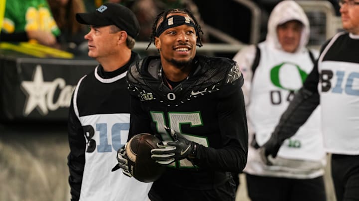 Oregon Ducks wide receiver tez johnson, MVP of Big Ten Championship game vs. Penn State
