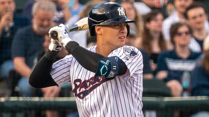 Yankees shortstop Anthony Volpe continued his rehab assignment with the Somerset Patriots at TD Bank Ballpark in Bridgewater on April 17, 2026.