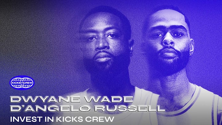 Dwyane Wade and D'Angelo Russell are now investor-partners and athletes for KICKS CREW. Dwyane Wade and D'Angelo Russell are now investor-partners and athletes for KICKS CREW.