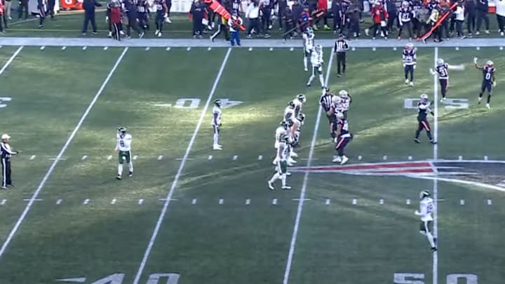 The New York Jets ran out of time against the New England Patriots. The New York Jets ran out of time against the New England Patriots.