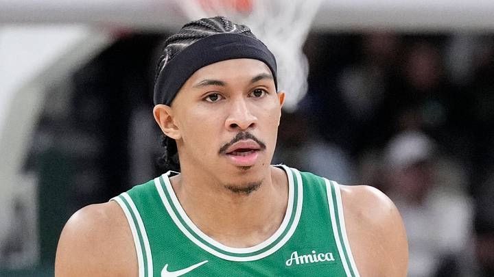 Mar 2, 2026; Milwaukee, Wisconsin, USA; Boston Celtics guard Ron Harper Jr. (13) headshot against the Milwaukee Bucks at Fiserv Forum. Mandatory Credit: Michael McLoone-Imagn Images