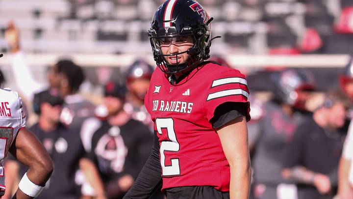 Texas Tech's Brendan Sorsby looks on during the spring football game, Friday, April 17, 2026, at Jones AT&T Stadium. Texas Tech's Brendan Sorsby looks on during the spring football game, Friday, April 17, 2026, at Jones AT&T Stadium.