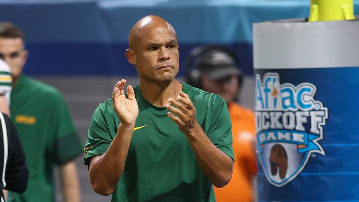 Sep 5, 2026; Atlanta, Georgia, USA; Baylor Bears head coach Dave Aranda on the field before a game against the Auburn Tigers in at Mercedes-Benz Stadium. Mandatory Credit: Brett Davis-Imagn Images Sep 5, 2026; Atlanta, Georgia, USA; Baylor Bears head coach Dave Aranda on the field before a game against the Auburn Tigers in at Mercedes-Benz Stadium. Mandatory Credit: Brett Davis-Imagn Images